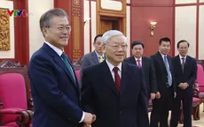 Tổng Bí thư Nguyễn Phú Trọng tiếp Tổng thống Hàn Quốc Moon Jae-in