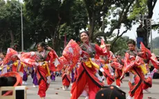 1000 bạn trẻ khuấy động phố đi bộ Hồ Gươm với điệu múa Yosakoi