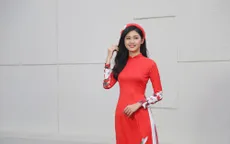 Á hậu Thanh Tú đẹp hút hồn trong tà áo dài truyền thống