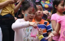 Người dân Thủ đô hào hứng hòa mình vào lễ hội Holi Ấn Độ