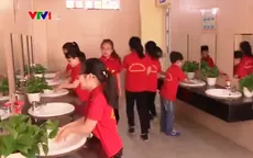 Mô hình nhà vệ sinh hiện đại ở trường học