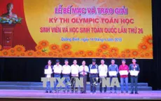 Trao giải Kỳ thi Olympic Toán học sinh viên và học sinh toàn quốc năm 2018