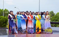 Thí sinh Hoa hậu Biển Việt Nam toàn cầu 2018 tri ân các anh hùng liệt sĩ tại Phú Quốc