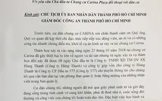 Cư dân chung cư Carina Plaza viết đơn kêu cứu, yêu cầu gặp mặt chủ đầu tư