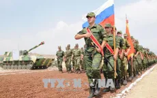 Quân đội Nga diễn tập bắn đạn thật tại Armenia
