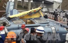 Máy bay trực thăng rơi tại Indonesia, 10 người thương vong