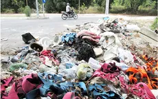 Con đường du lịch ở Nha Trang ngập rác thải, xà bần