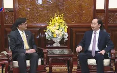 Chủ tịch nước Trần Đại Quang tiếp Đại sứ Thái Lan chào kết thúc nhiệm kỳ