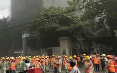 Cháy lớn tại công trình đang thi công ở BV Việt Pháp: Công nhân tháo chạy tán loạn