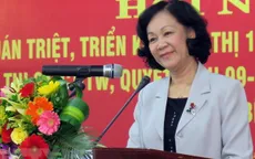 Đồng chí Trương Thị Mai làm việc tại Phú Yên về xây dựng, chỉnh đốn Đảng