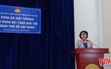 Công bố thành lập giải thưởng Đại đoàn kết dân tộc TP.HCM
