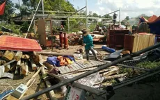 Lốc xoáy làm sập nhiều nhà dân tại thành phố Đà Lạt