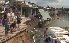 Tái diễn sạt lở ở Cần Thơ, 5 căn nhà chìm xuống lòng sông