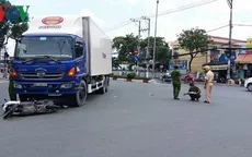 Xe tải va chạm với mô tô, 1 người chết, 2 người bị thương nặng