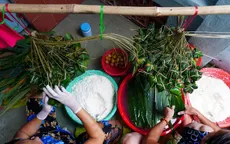 Độc đáo làng nghề bánh ú lá tre giữa lòng thành phố