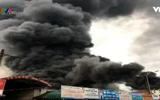 Cháy chợ ở Sóc Sơn, Hà Nội