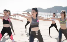 Dàn thí sinh Hoa hậu Việt Nam 2018 khỏe khoắn tập yoga trước biển