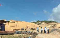 Thanh tra công trường khai thác titan lậu