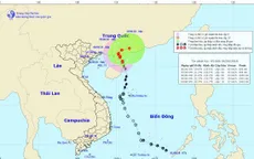 Bão số 2 di chuyển chậm theo hướng Bắc Tây Bắc