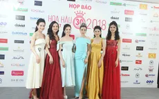 Dàn Hoa hậu, Á hậu hội ngộ khoe sắc ở buổi họp báo Hoa hậu Việt Nam 2018