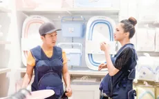 Khi đàn ông mang bầu: Trường Giang, Hương Giang gây lộn trong siêu thị vì... ghế tắm
