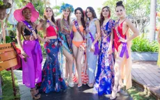 Dàn thí sinh Hoa hậu Đại sứ Du lịch thế giới 2018 diện đồ dạo biển khoe dáng ở Hội An