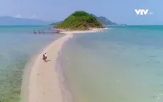 Đến Điệp Sơn trải nghiệm cảm giác đi bộ trên biển
