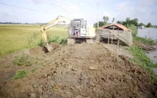 Xây kè chống sạt lở bảo vệ khu 2.600ha tại Đồng Tháp
