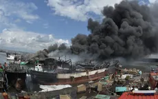 Cháy lớn tại cảng trên đảo Bali, Indonesia