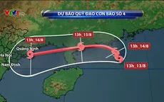 Trong 24 giờ tới, bão số 4 di chuyển theo hướng Đông, nguy cơ cao sạt lở đất và lũ quét
