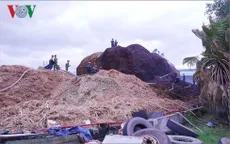 Cháy lớn xưởng dăm gỗ ở khu công nghệ Phú Tài, Bình Định
