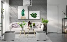 Căn hộ đẹp lạ được trang trí bằng hai màu sắc xám và trắng