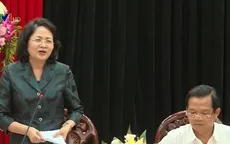 Phó Chủ tịch nước làm việc với tỉnh ủy Quảng Ngãi và Bình Định