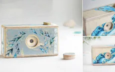 Độc đáo máy ảnh làm từ... gỗ