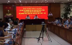 Họp trực tuyến với các tỉnh về giải quyết thẻ vàng