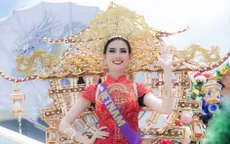 Phan Thị Mơ diện trang phục nặng 15kg đi thi nhan sắc quốc tế