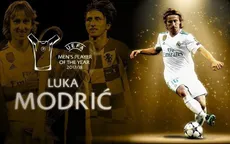 Luka Modric giành danh hiệu cầu thủ xuất sắc nhất năm của UEFA
