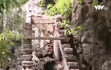 Công trình sai phạm trên núi Cái Hạ vẫn chưa được tháo dỡ xong