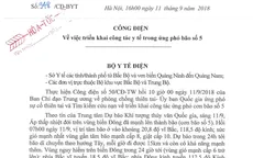 Bộ Y tế triển khai hỏa tốc công tác y tế ứng phó bão số 5