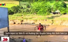 Nguy hiểm đến trường bằng cáp treo tự chế