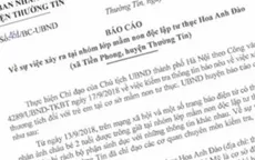 Làm rõ vụ bé trai bị tổn thương vùng kín tại cơ sở mầm non tư thục ở Thường Tín