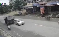Tai nạn do dừng xe đột ngột, không bật đèn tín hiệu