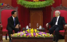 Tổng Bí thư Nguyễn Phú Trọng tiếp Phó Chủ tịch nước Lào
