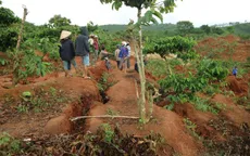 Phát hiện vết sụt lún lớn ở huyện Đăk Tô, Kon Tum