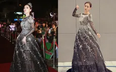 Hoa hậu Kỳ Duyên "đụng hàng" Lin Taiyang đẹp bất phân thắng bại