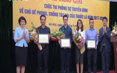 Trao giải cho 13 tác phẩm xuất sắc về phòng chống tác hại thuốc lá