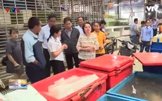 Kiểm tra chất lượng vệ sinh ATTP tại chợ đầu mối Bình Điền