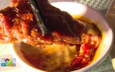 Khó quên hương vị đùi dê quay ngon bá cháy