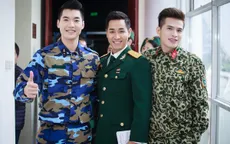Nguyên Khang mặc áo lính, đọ vẻ điển trai với Trương Nam Thành