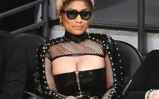 Nicki Minaj khoe ngực khủng đi xem bóng rổ